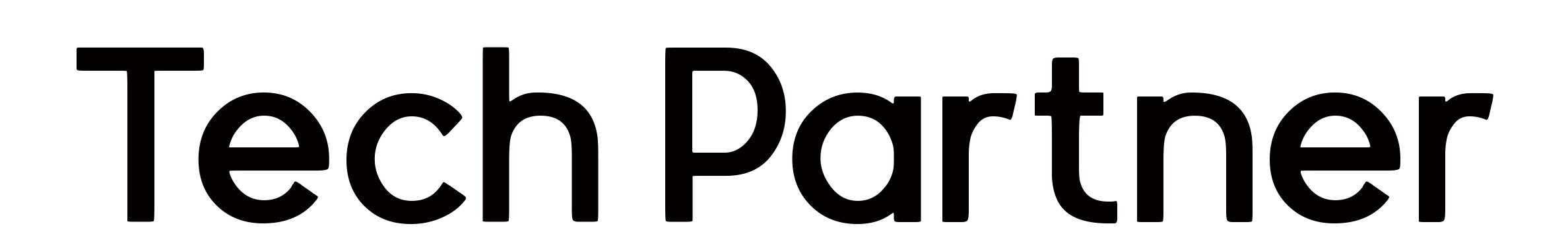tech partner logo black